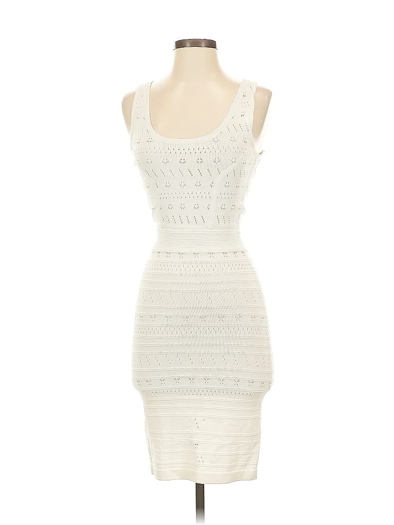 Pre-owned French Connection Cocktail Dress In White