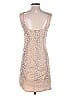Sigrid Olsen Metallic Silver Gold Cocktail Dress Size 6 - photo 2