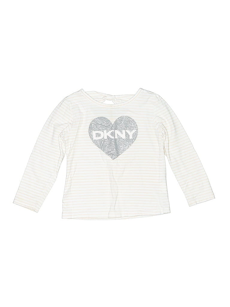 Click to view more detailed imagery on our partner's website Pre-owned Dkny Kids' Long Sleeve T-shirt In White