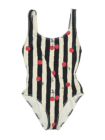 Solid & Striped One Piece Swimsuit (view 1)