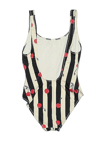 Solid & Striped One Piece Swimsuit (view 2)