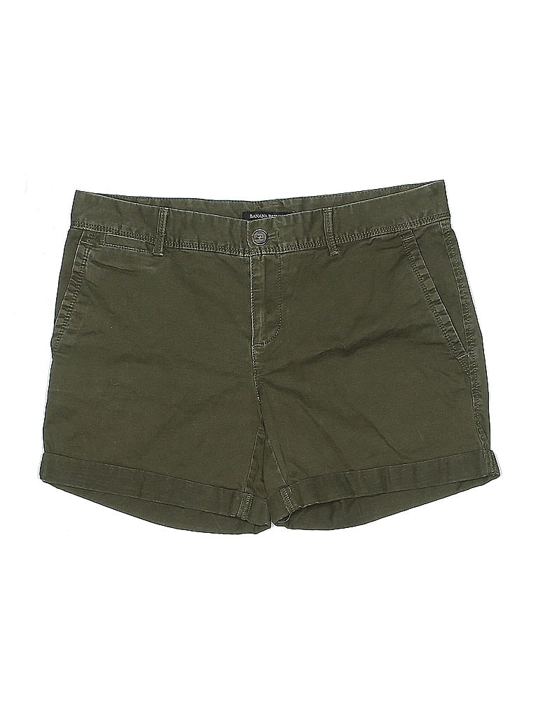 Pre-owned Banana Republic Factory Store Khaki Shorts In Green