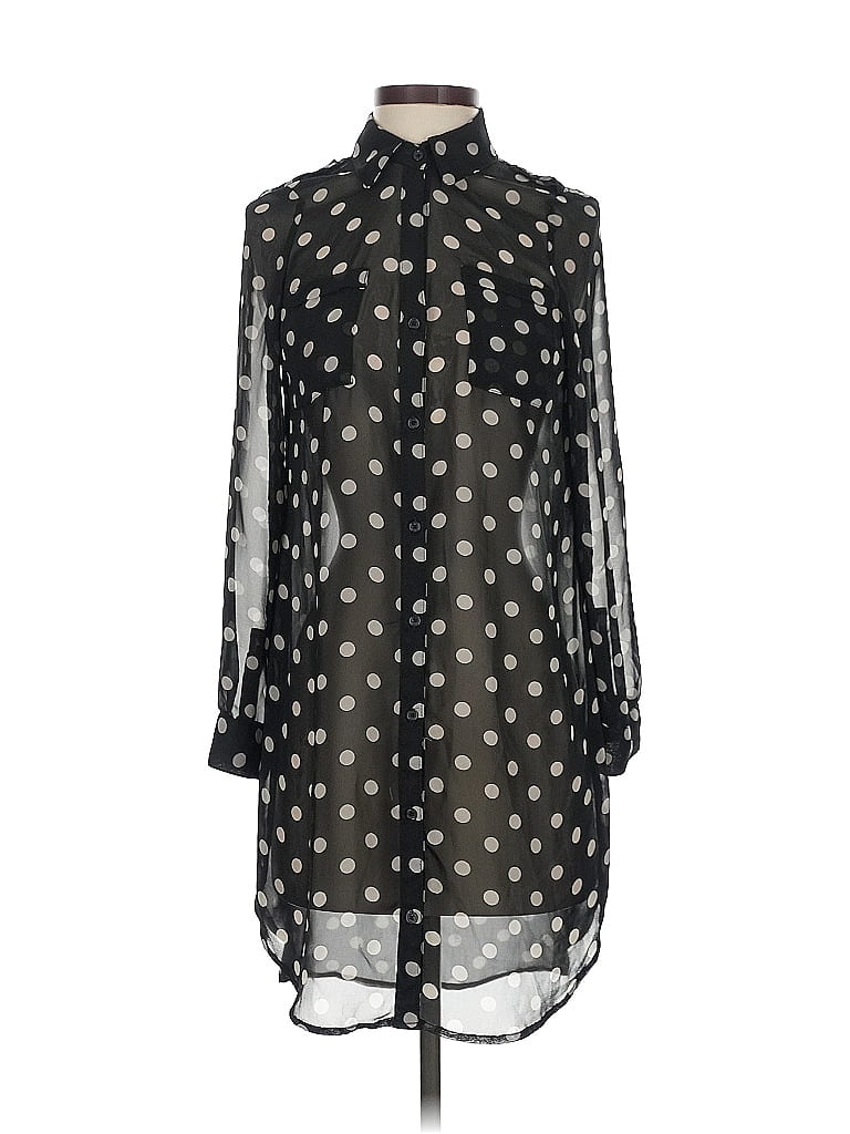 Pre-owned Old Navy 3/4 Sleeve Blouse In Black