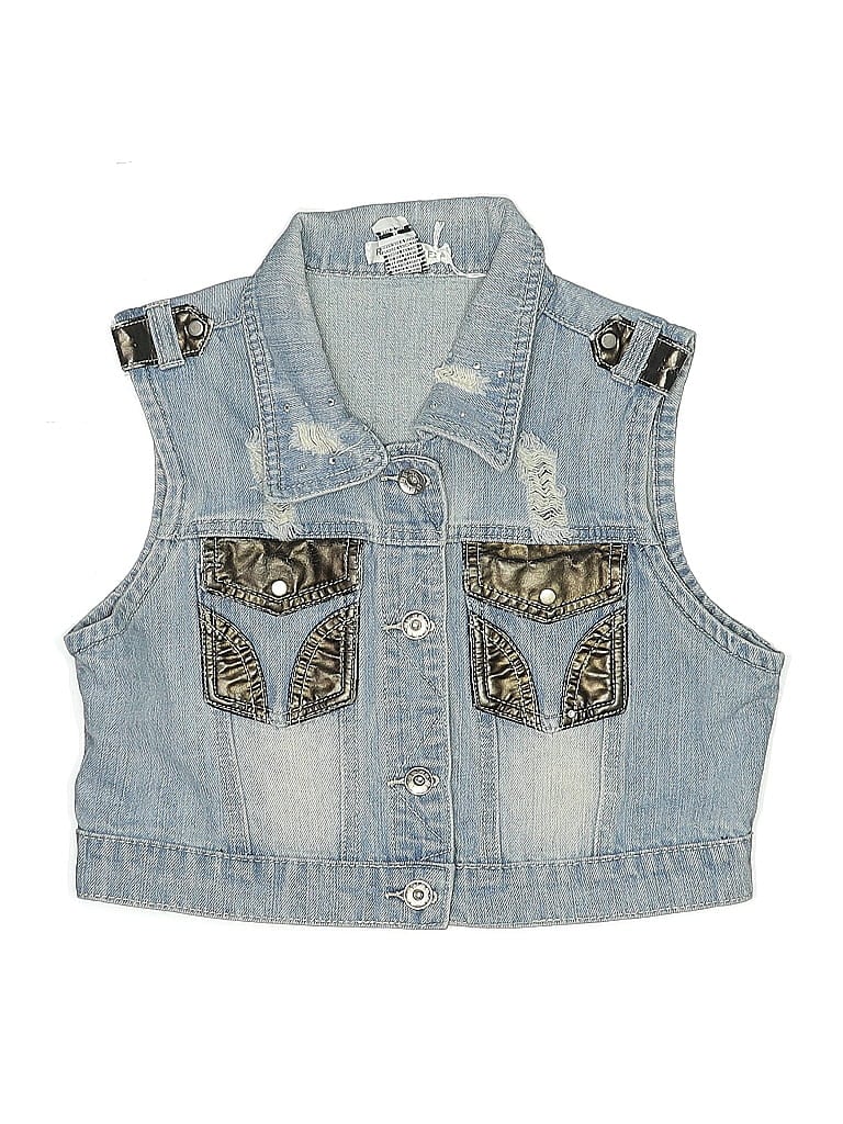Pre-owned Assorted Brands Kids' Denim Vest In Blue