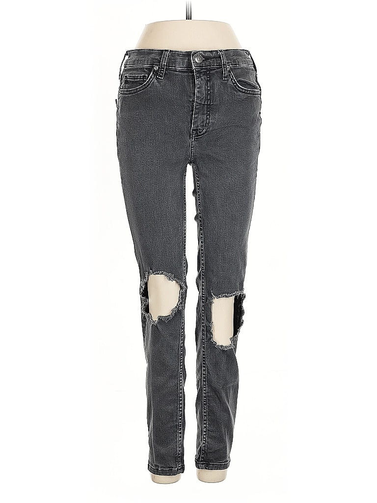 Pre-owned Free People Jeans In Gray