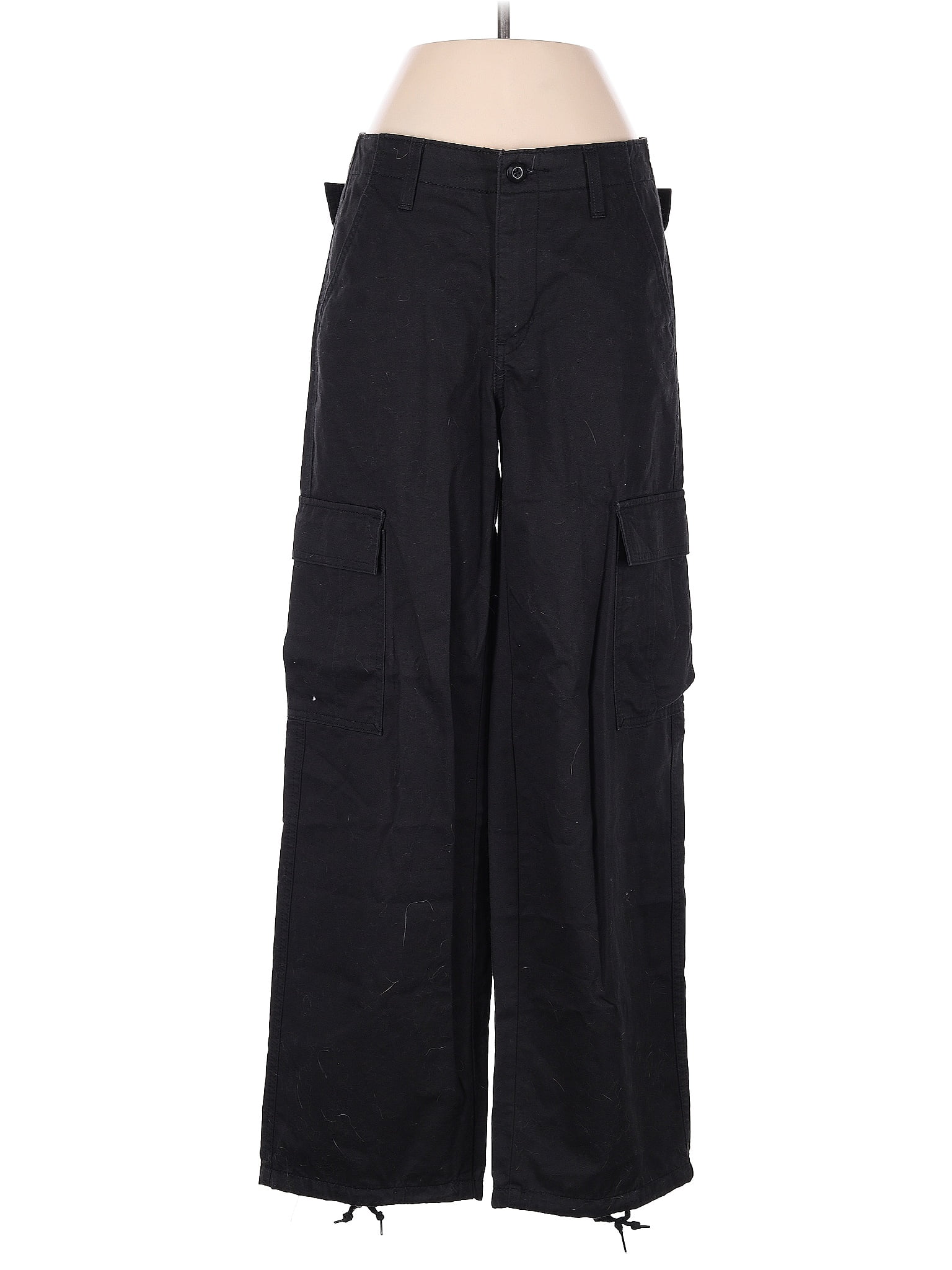 Levi&apos;s 100% Cotton Black Cargo Pants Size 25 waist