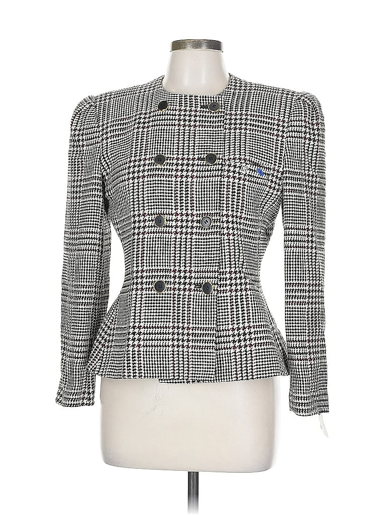 Click to view more detailed imagery on our partner's website Pre-owned Kasper A.s.l. Blazer Jacket In Gray