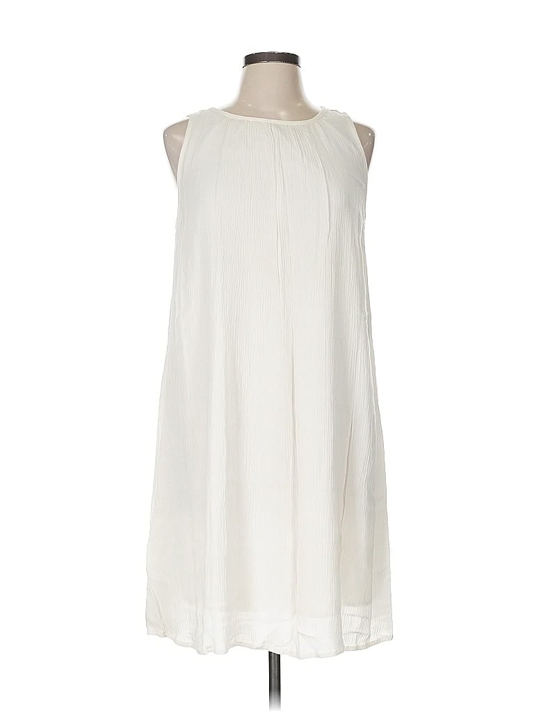 Pre-owned Ann Taylor Loft Casual Dress In White