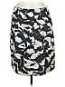 Jigsaw Print Gray Casual Skirt Size 10 - photo 1