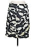 Jigsaw Print Gray Casual Skirt Size 10 - photo 2