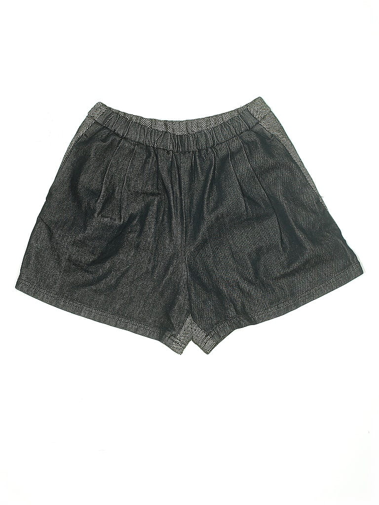 Armani Exchange 100% Cotton Chevron-herringbone Gray Shorts Size 4 - photo 1