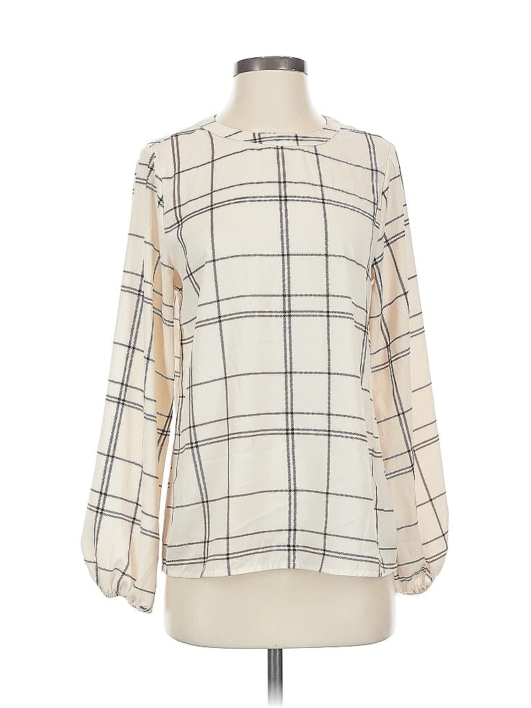 ANDREE BY UNIT Pre-owned Long Sleeve Blouse In Brown