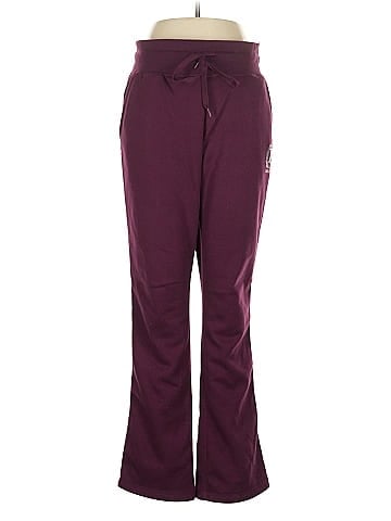 Aeropostale 100% Polyester Burgundy Casual Pants Size M