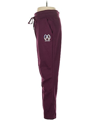 Aeropostale 100% Polyester Burgundy Casual Pants Size M