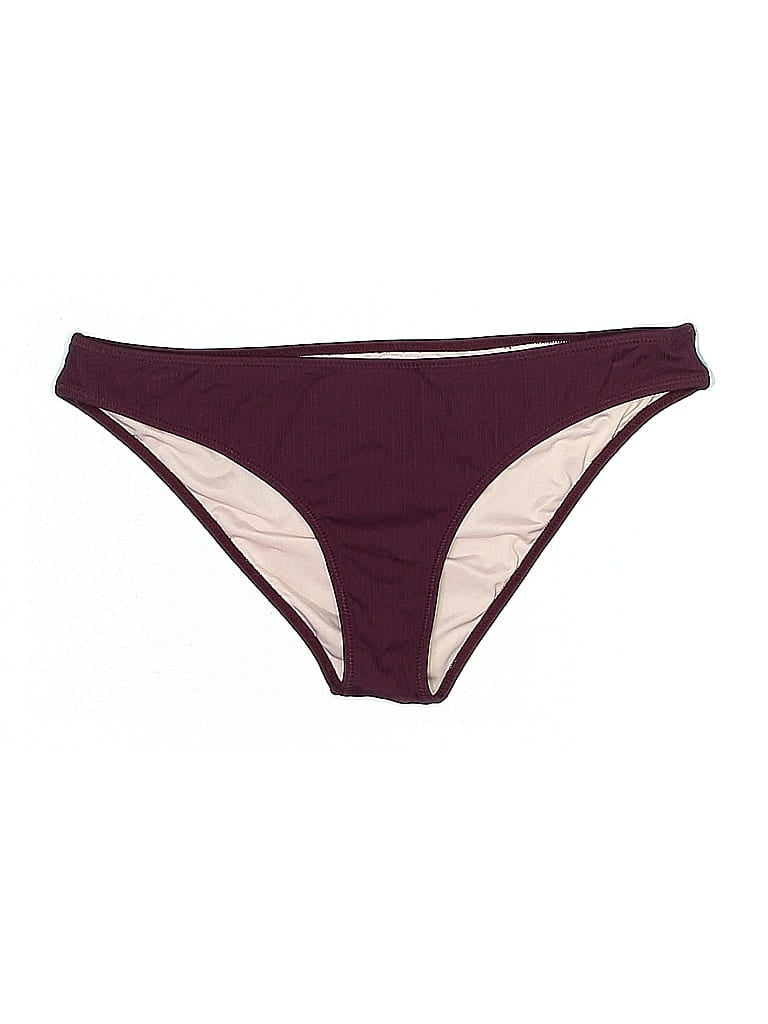 Pre-owned Shade & Shore Swimsuit Bottoms In Burgundy