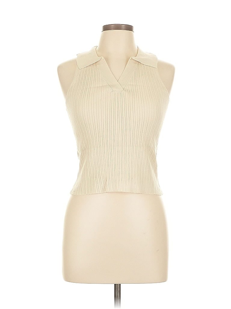 UNBRANDED Pre-owned Sleeveless Blouse In White