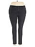 Curve Appeal Solid Gray Black Jeggings Size 20 - photo 1