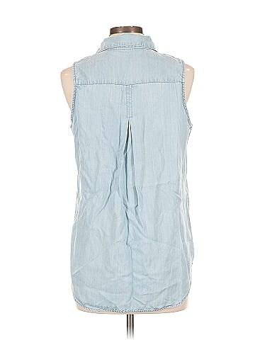 Velvet Heart Sleeveless Button-Down Shirt (view 2)