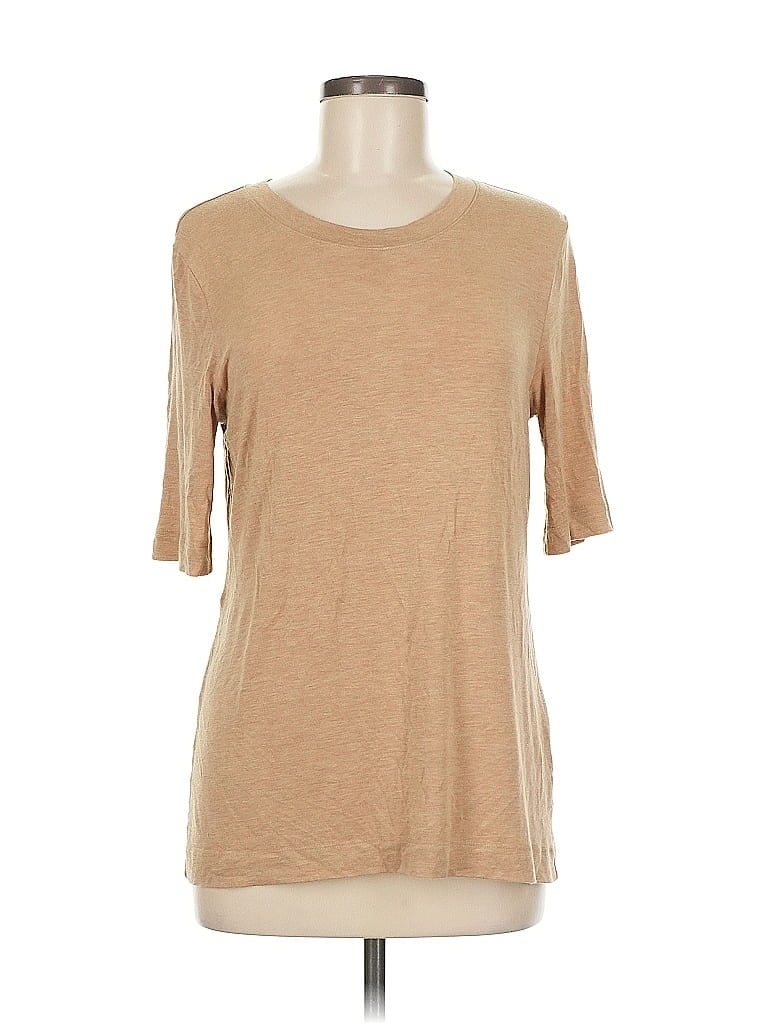 Pre-owned Banana Republic 3/4 Sleeve T-shirt In Brown