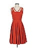Assorted Brands Solid Orange Cocktail Dress Size S - photo 1