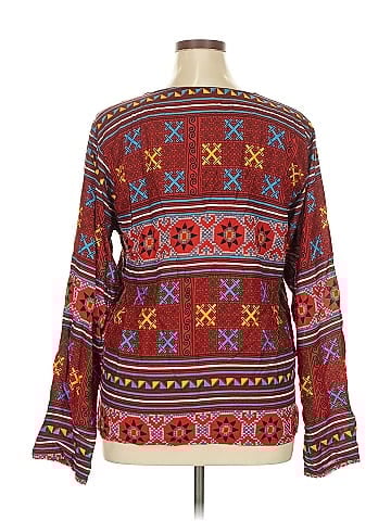 Earthbound Trading Co. Long Sleeve Blouse (view 2)