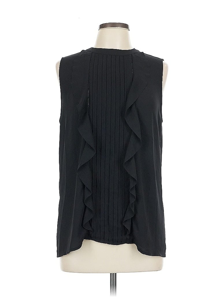Pre-owned Ann Taylor Sleeveless Blouse In Black