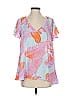Buddy Love 100% Polyester Pink Short Sleeve Blouse Size XS - photo 1