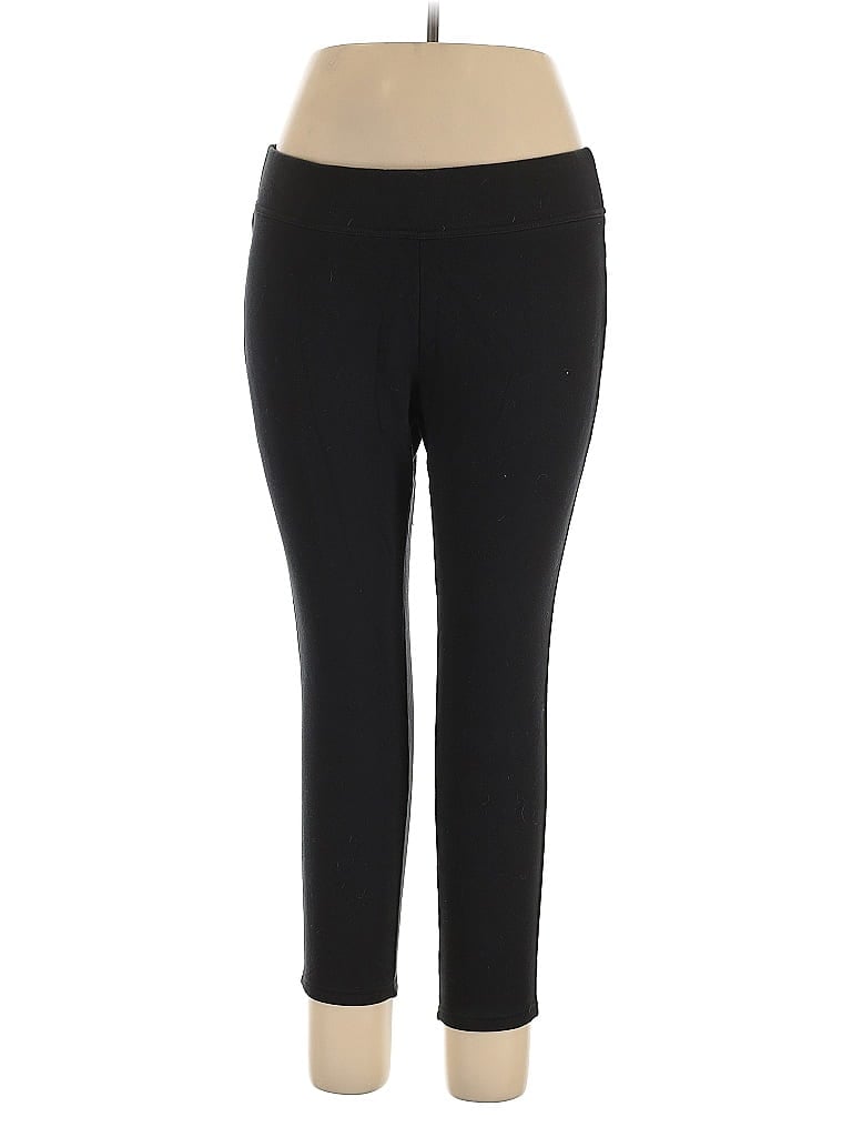 Pre-owned Lands' End Active Pants In Black