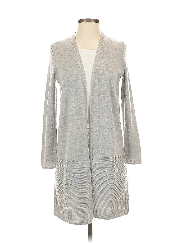 Talbots Wool Cardigan Sweater In Gray