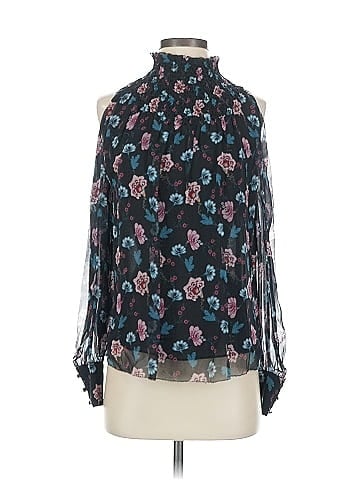 Intermix 3/4 Sleeve Silk Top (view 1)