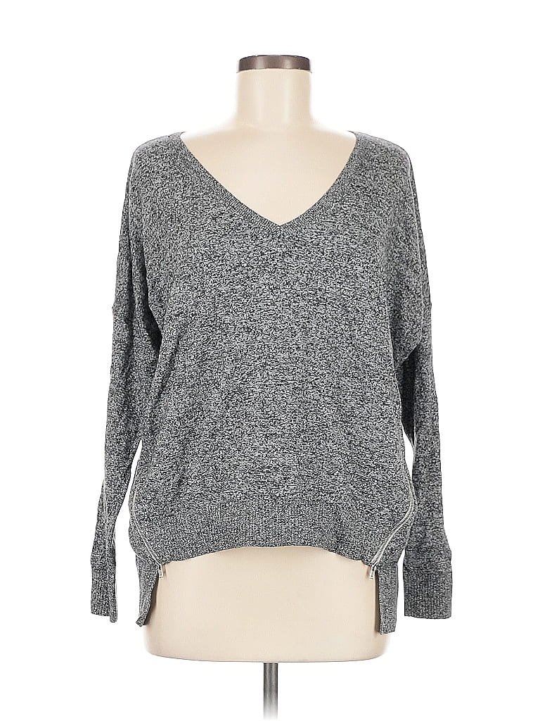 Pre-owned Express Pullover Sweater In Gray