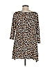 Chico's Animal Print Brown 3/4 Sleeve Top Size Med (1) - photo 2