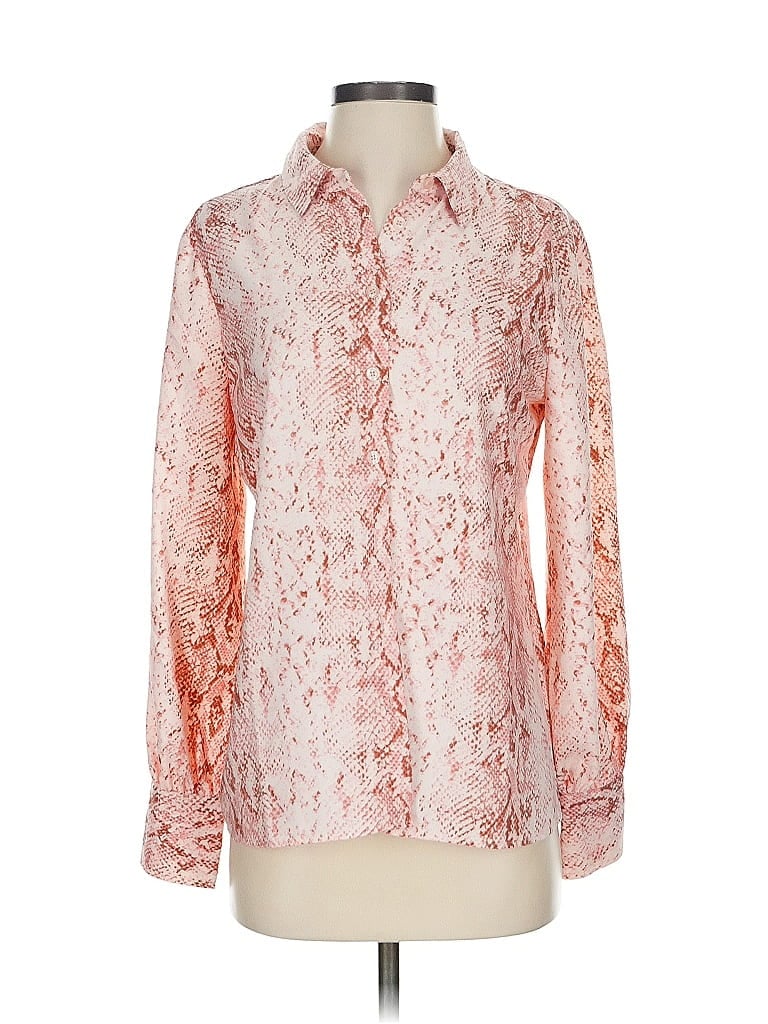 RACHEL PARCELL Pre-owned Long Sleeve Blouse In Pink