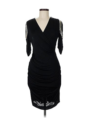 Emilio Pucci 100% Viscose Black Cocktail Dress Size 8