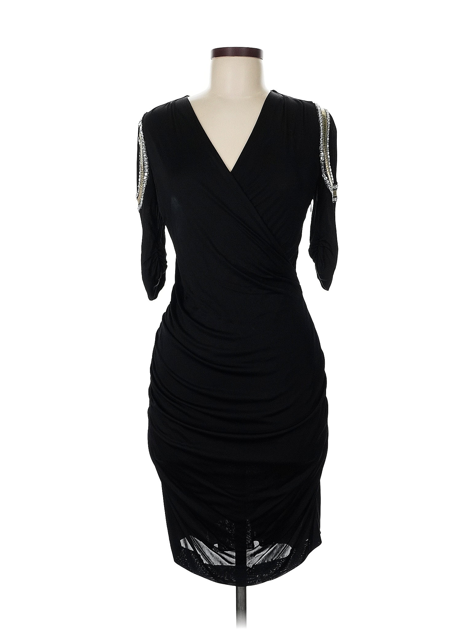 Emilio Pucci 100% Viscose Black Cocktail Dress Size 8