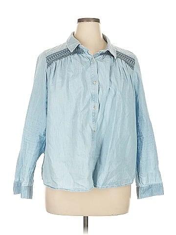 Sonoma Goods for Life 3/4 Sleeve Button-Down Shirt (view 1)