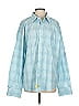 Bugatchi 100% Cotton Blue Long Sleeve Button-Down Shirt Size 1 - photo 1