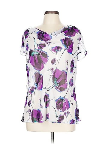 Worthington Short Sleeve Blouse (view 1)