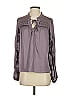 Current Air 100% Polyester Gray Long Sleeve Blouse Size XS - photo 1