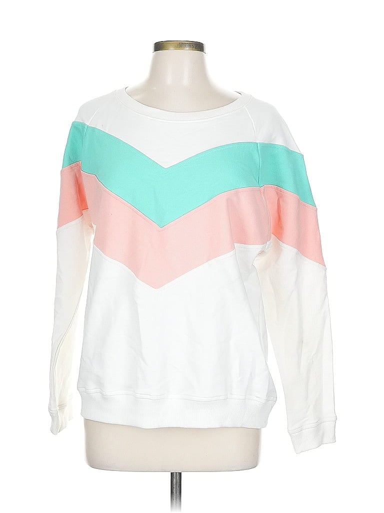 Pre-owned Assorted Brands Sweatshirt In White