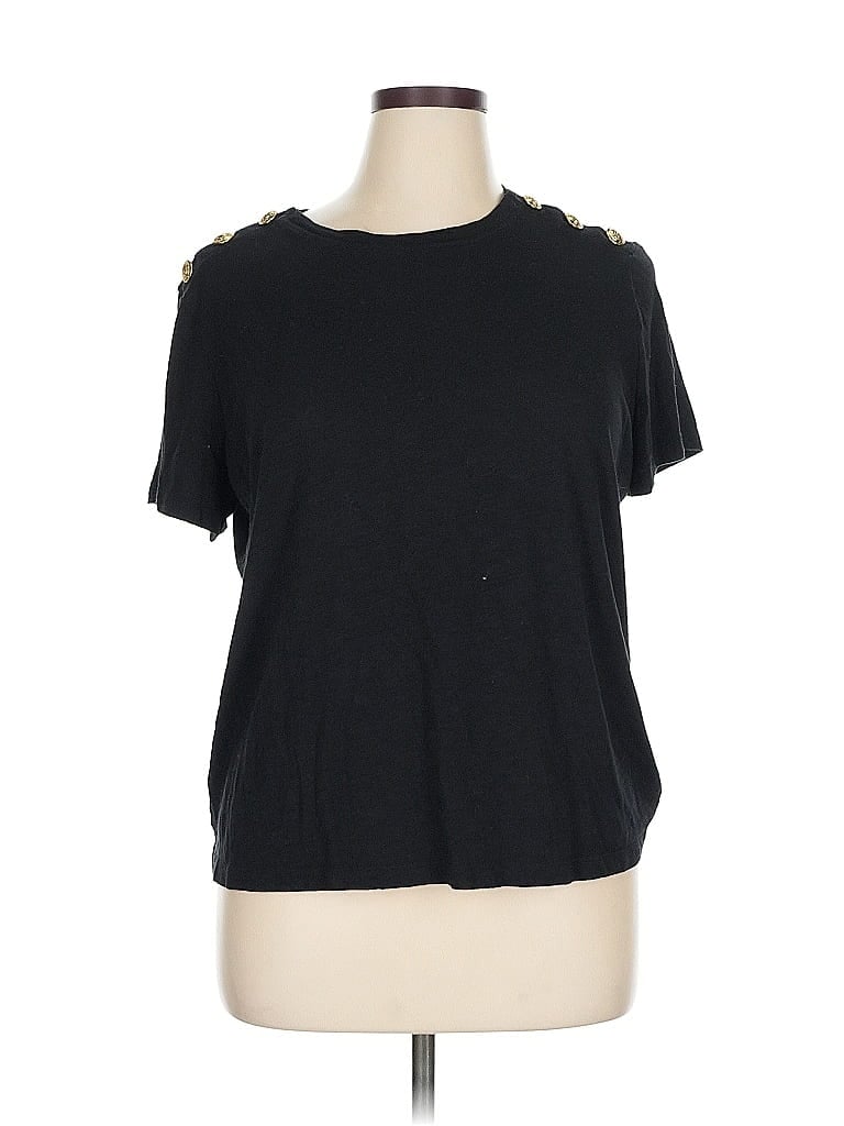 Pre-owned Express Short Sleeve T-shirt In Black