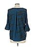 La Roque Teal Blue 3/4 Sleeve Blouse Size L - photo 2