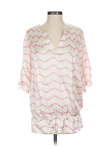 More of Me 3/4 Sleeve Silk Top (view 1)