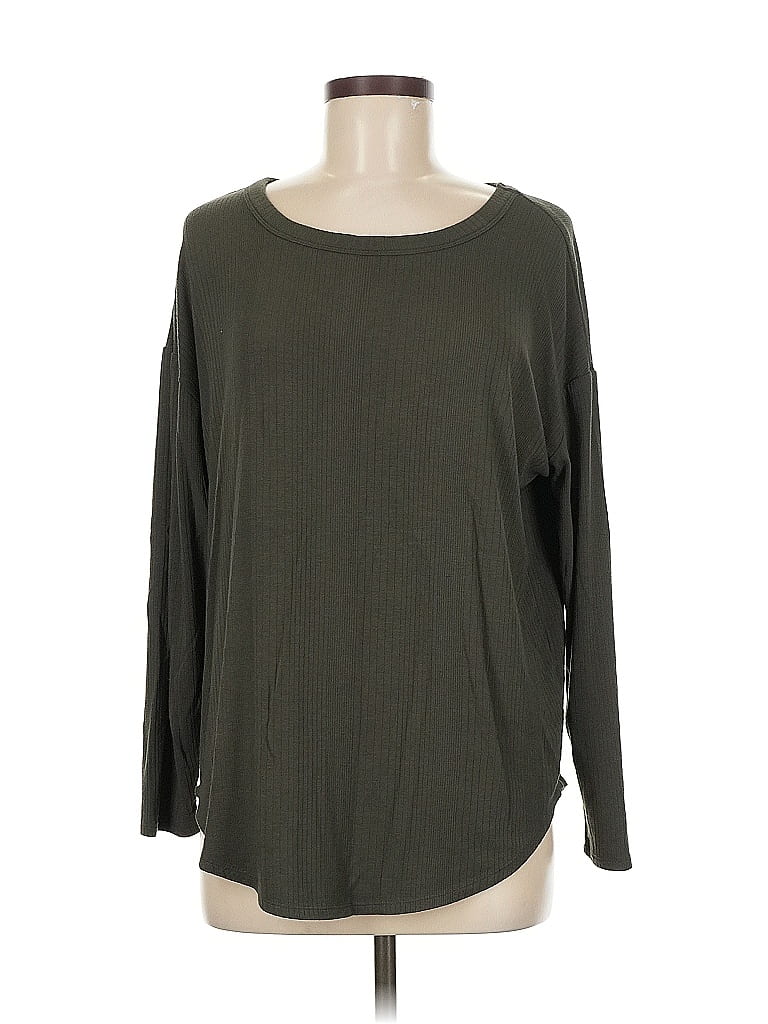 Pre-owned Lou & Grey Pullover Sweater In Green