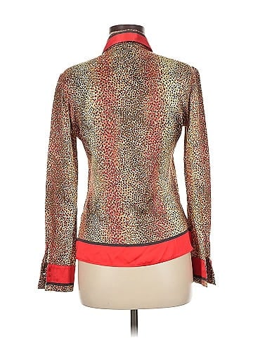 Roberto Cavalli Long Sleeve Silk Top (view 2)