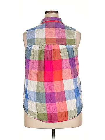 Time and Tru Sleeveless Button-Down Shirt (view 2)