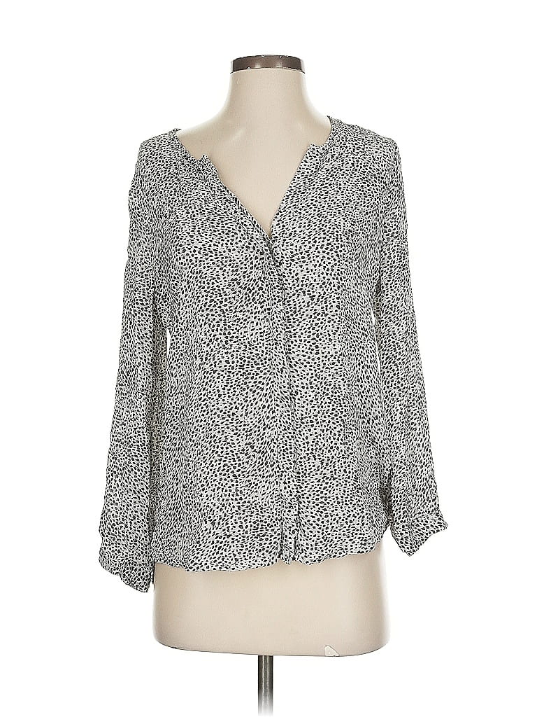 Pre-owned Joie 3/4 Sleeve Blouse In Gray