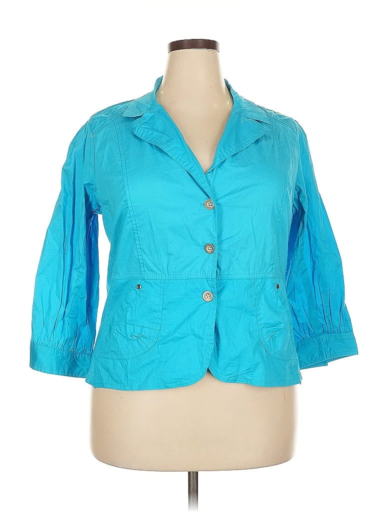 Too Hot Blazer Jacket In Blue