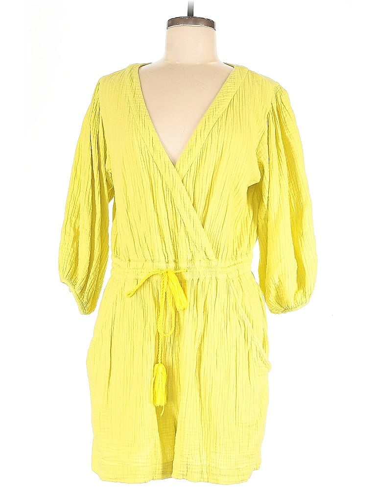 Pre-owned By Anthropologie Romper In Yellow