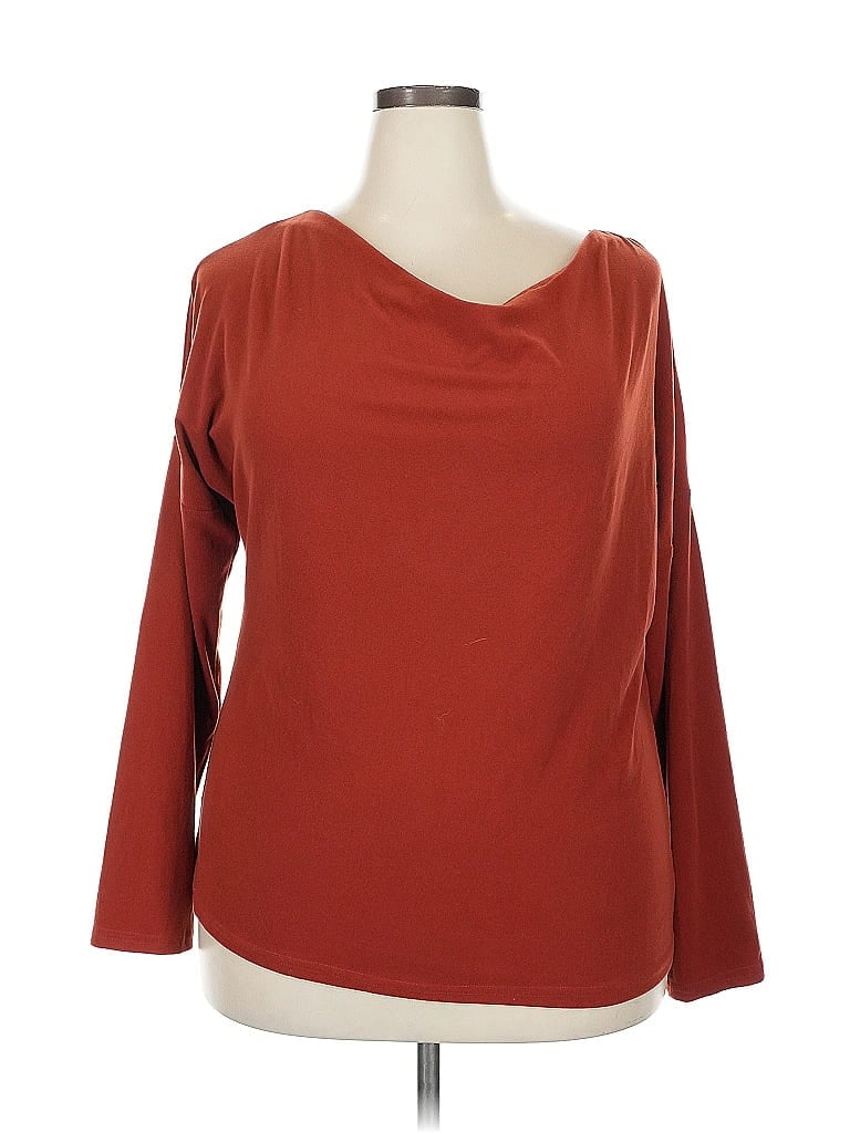 Pre-owned Unbranded 3/4 Sleeve T-shirt In Brown